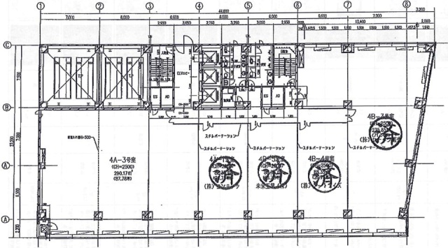 横浜西口Kビル4F 間取り図