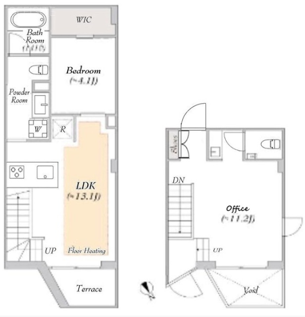 LUMIEC suite EBISU105 間取り図