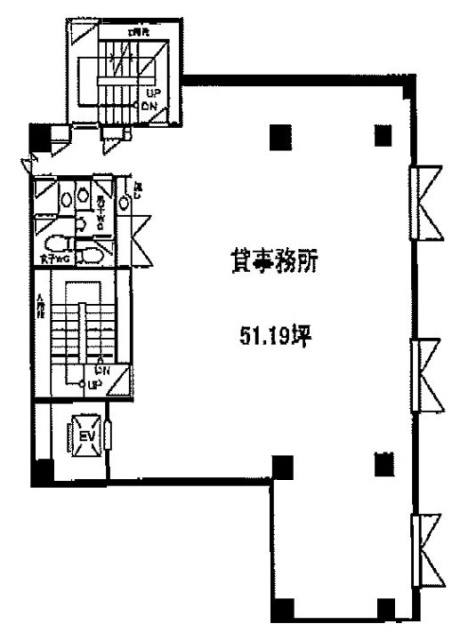 山本別館ビル4F 間取り図