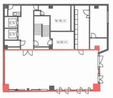 オー・アール・ディ原宿ビル2F 間取り図