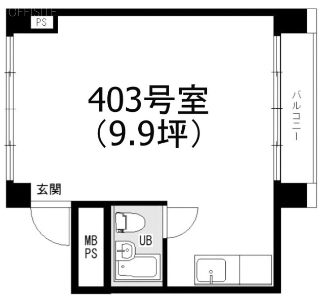 南部坂アネックス403 間取り図