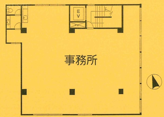 山市ビル2F 間取り図