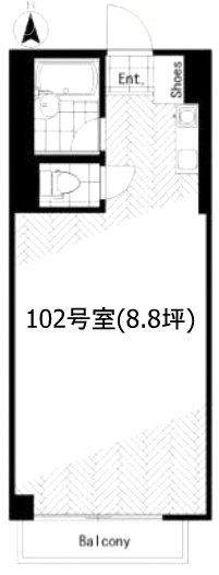 パラシオン恵比寿102 間取り図