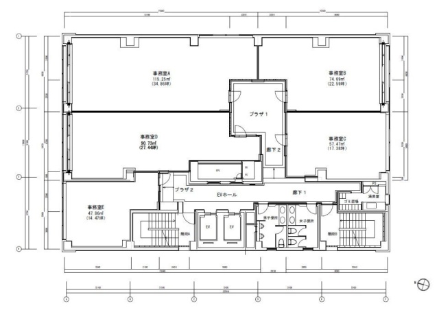 神田プラザB 間取り図