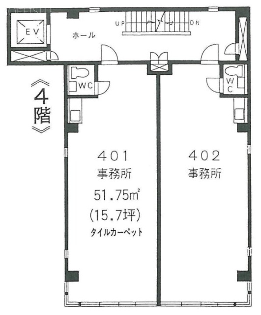 豊鈴ビル401 間取り図