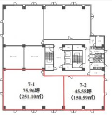 立川錦町ビル7F 間取り図