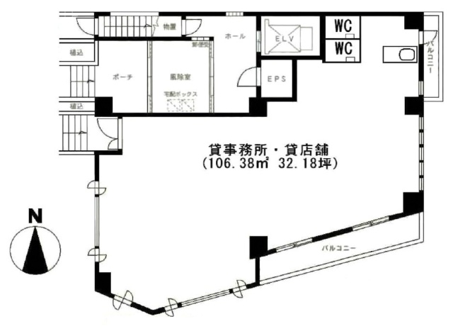 ヴィラ・アオヤマ2F 間取り図