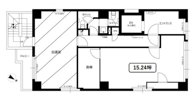 SANOS日本橋ビルA 間取り図
