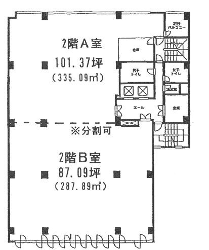 ナガオカビル2F 間取り図