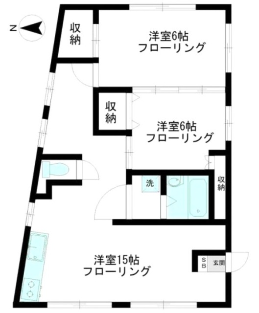 青木ビル502 間取り図