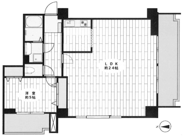 大同ビル(大同マンション)605 間取り図