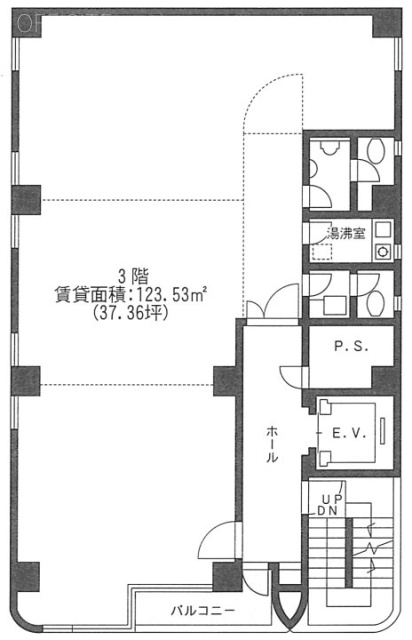 アープセンタービル3F 間取り図