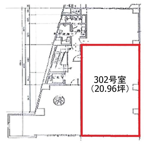 渋谷エメラルドビルB1F 間取り図