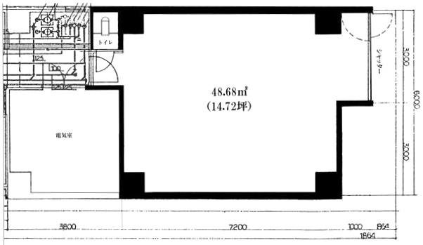 サントル銀座四丁目ビル1F 間取り図