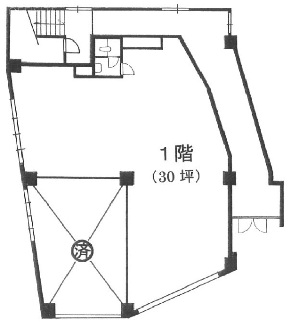 キクヤビル1F 間取り図