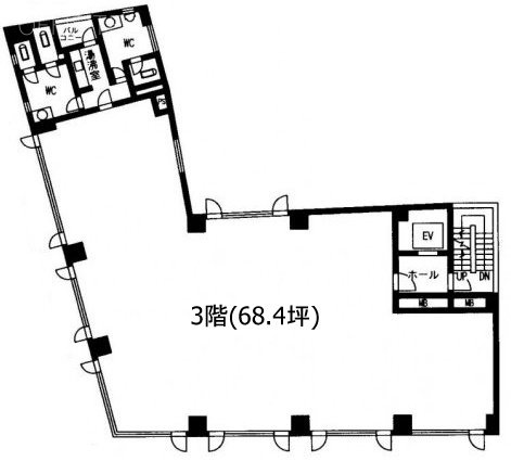 晴花ビル3F 間取り図