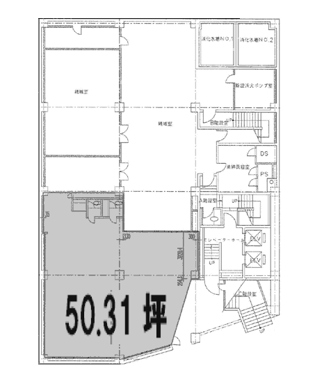 日本生命横浜西口ビルB2F 間取り図