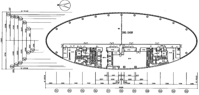 品川インターシティA棟18F 間取り図