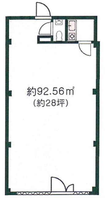 保坂ハイツビル1F 間取り図
