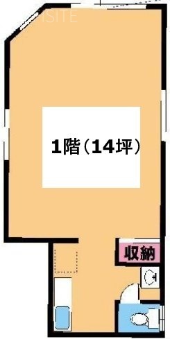 平和島貸店舗1F 間取り図