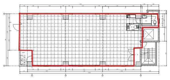 宝町千島ビル4F 間取り図