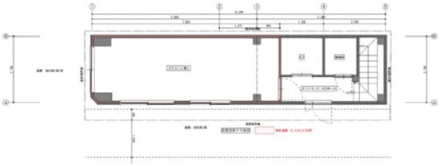 ケイエム・築地1F 間取り図