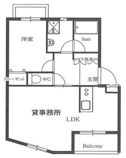 ウィステリア渋谷402 間取り図