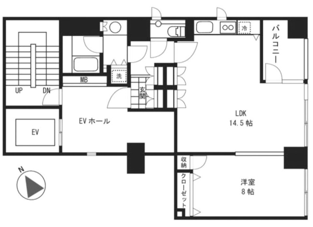 プレイアデ虎ノ門702 間取り図