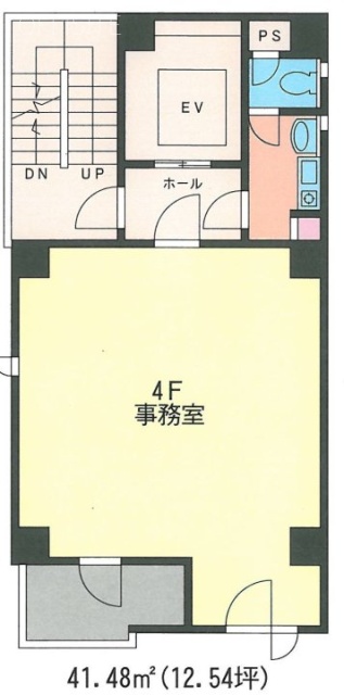 三崎町スカイフィールドビル4F 間取り図