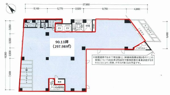 代々木フォレストビル3F 間取り図