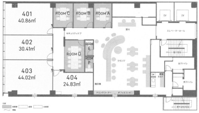 H1O西新宿403 間取り図