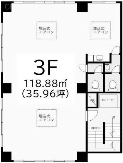 湯島MDビル3F 間取り図