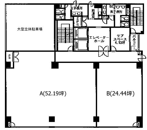 エレル新宿ビルA 間取り図