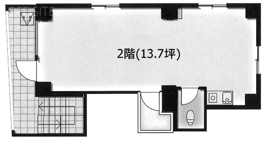 CASSALA市ケ谷2F 間取り図