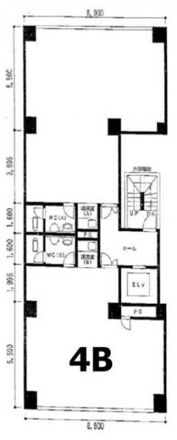 マルイチ(丸一)ビルB 間取り図