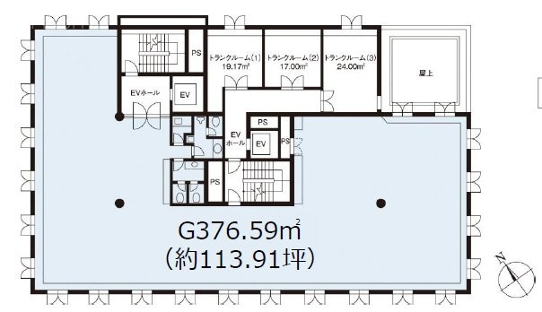 高會堂(こうかいどう)ビル2F 間取り図