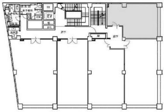 東越伯鷹(とうえつはくよう)ビル3F 間取り図