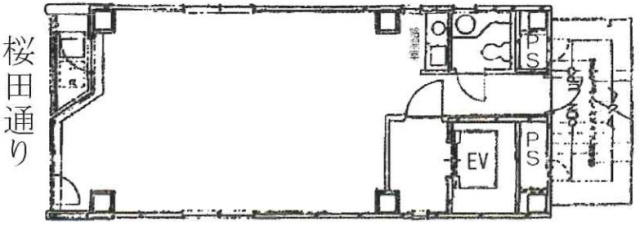 白井ビル6F 間取り図