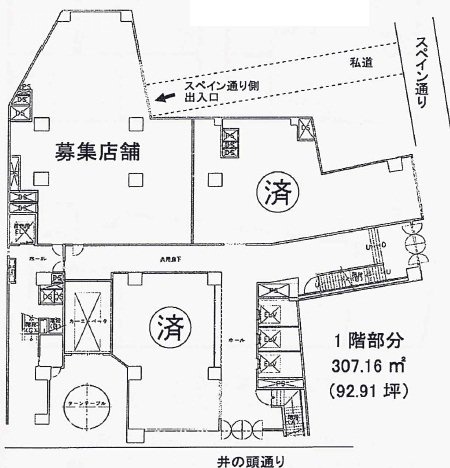 ちとせ会館1F 間取り図