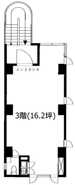 恵比寿KBKビル3F 間取り図