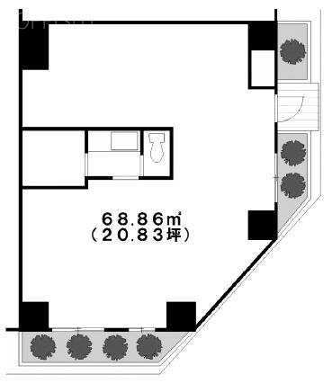 ハピーハイツニュー亀戸1F 間取り図