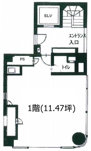日宝八重洲ビル1F 間取り図