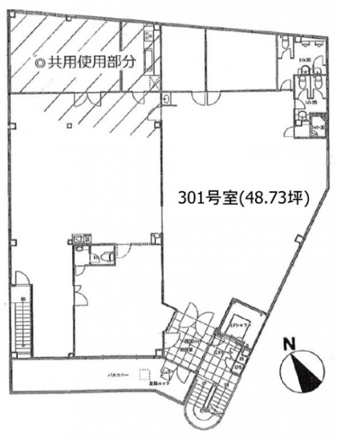 フジトービル301 間取り図