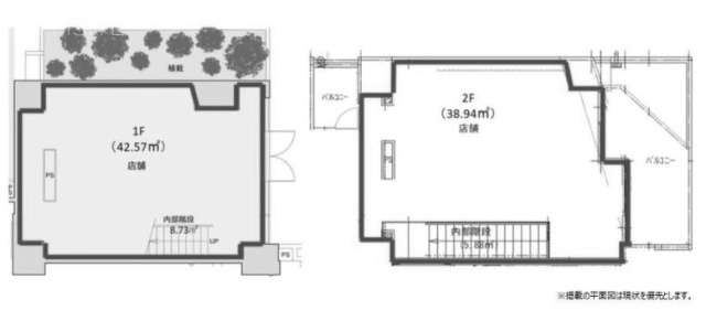 シーズンフラッツ池上ビル1F～2F 間取り図