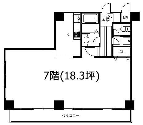 東陽ビル705 間取り図