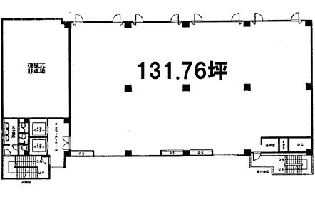 ヴェルビュ溝の口ビル4F 間取り図