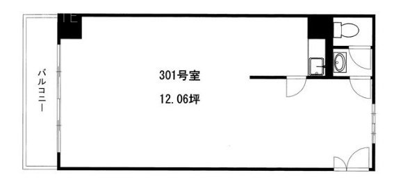 野菊ビル301 間取り図