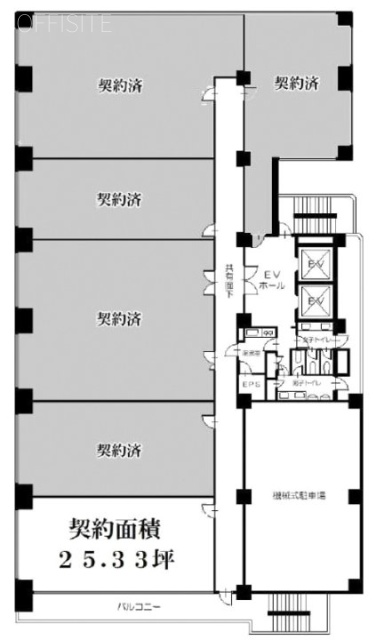 第15三ツ木ビル2F 間取り図