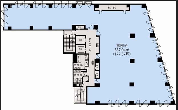 いちご東五反田(G-PLACE五反田)ビル2 間取り図