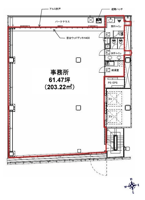 恵比寿SAビル9F 間取り図